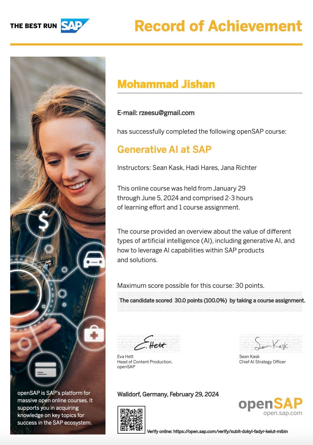 Generative AI at SAP