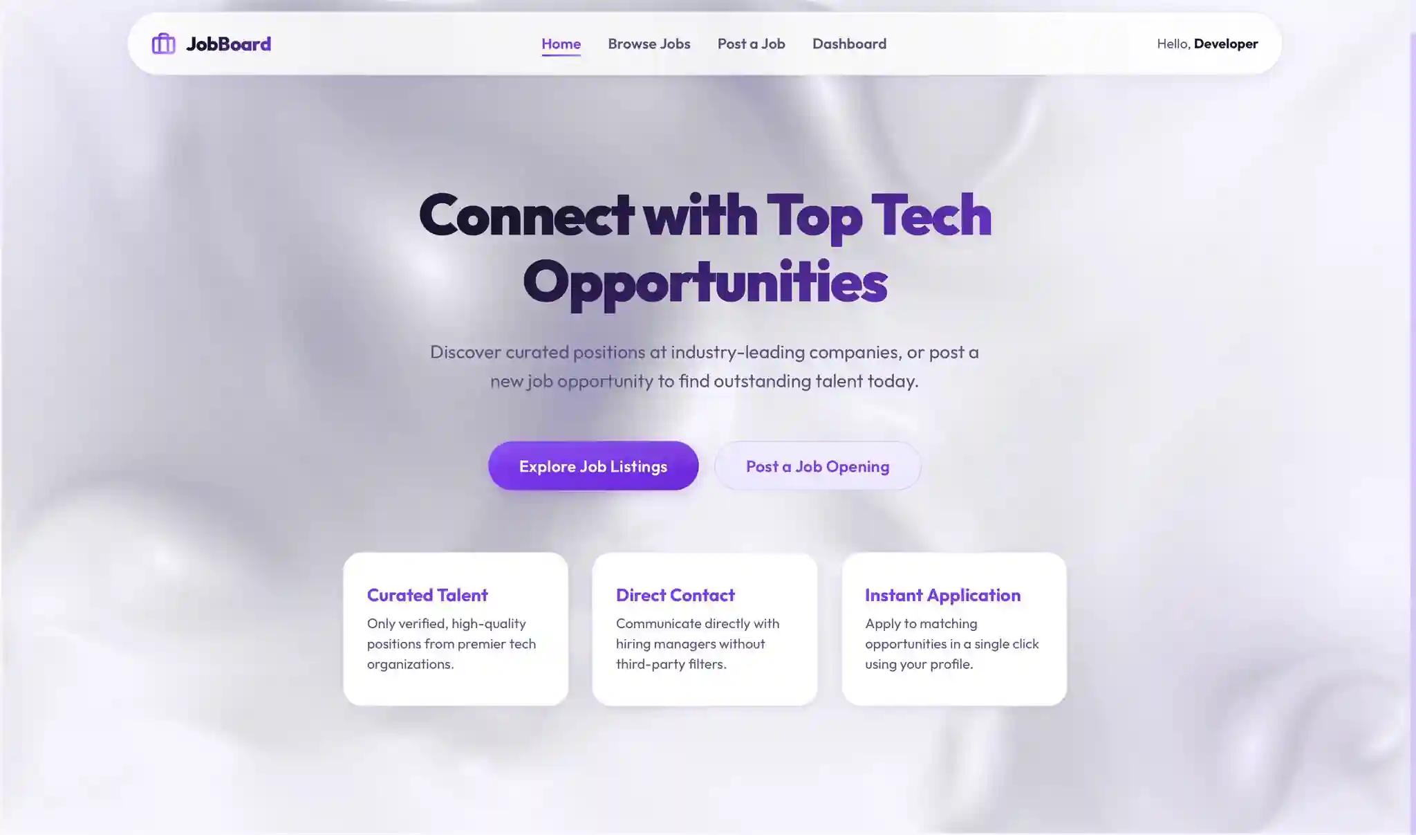 JobBoard — Tech Career & Opportunity Hub