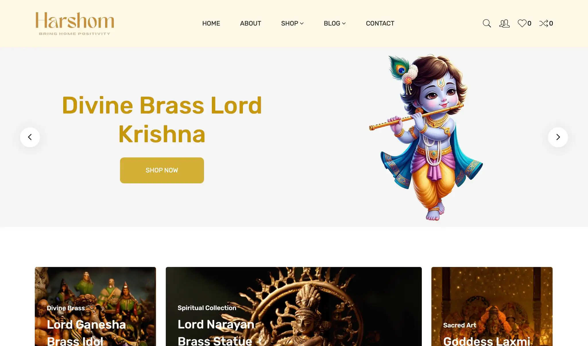 Website for a Traditional Art Business.