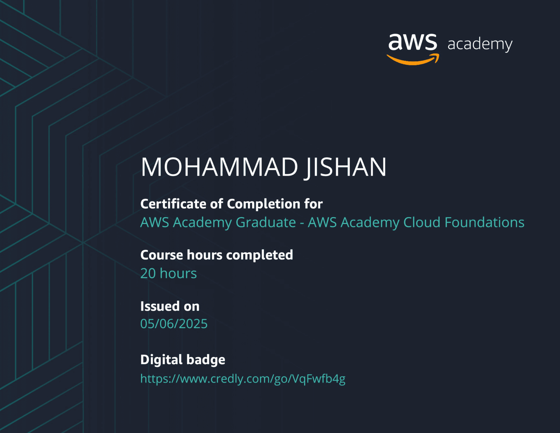 AWS Academy Graduate – Cloud Foundations