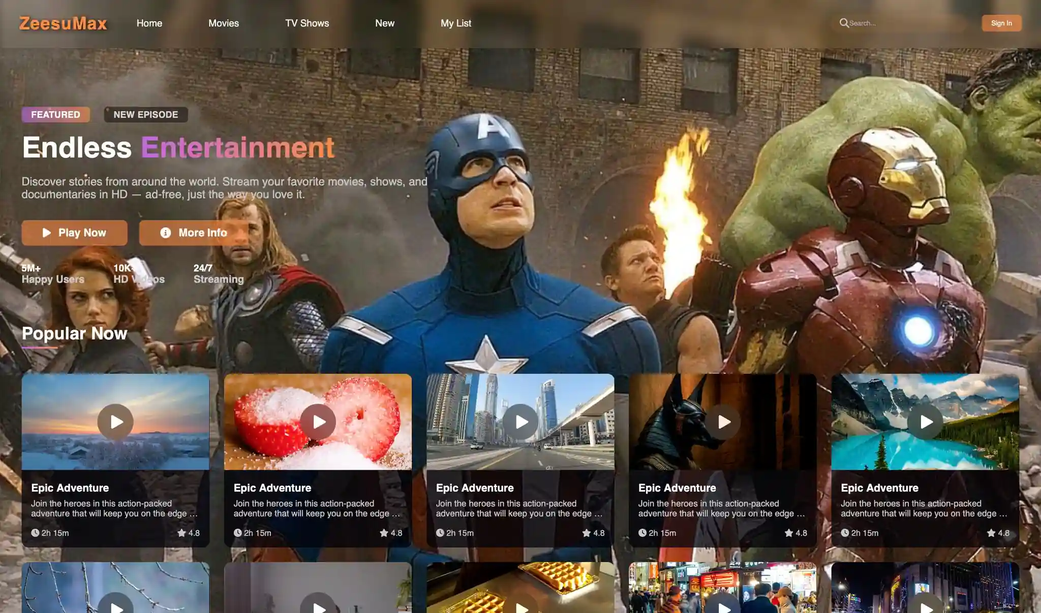 ZeesuMax — Video Streaming Platform