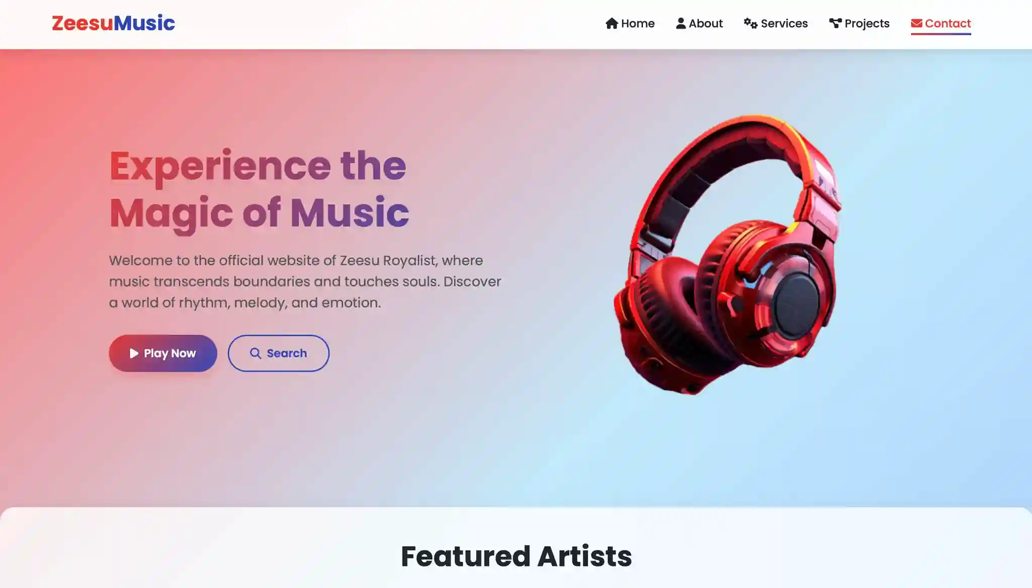 ZeesuMusic — Audio Streaming & Artist Showcase