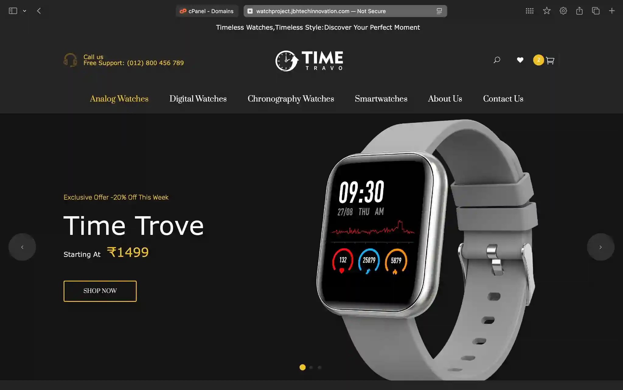 Time Trove — Luxury & Smartwatch E-Commerce