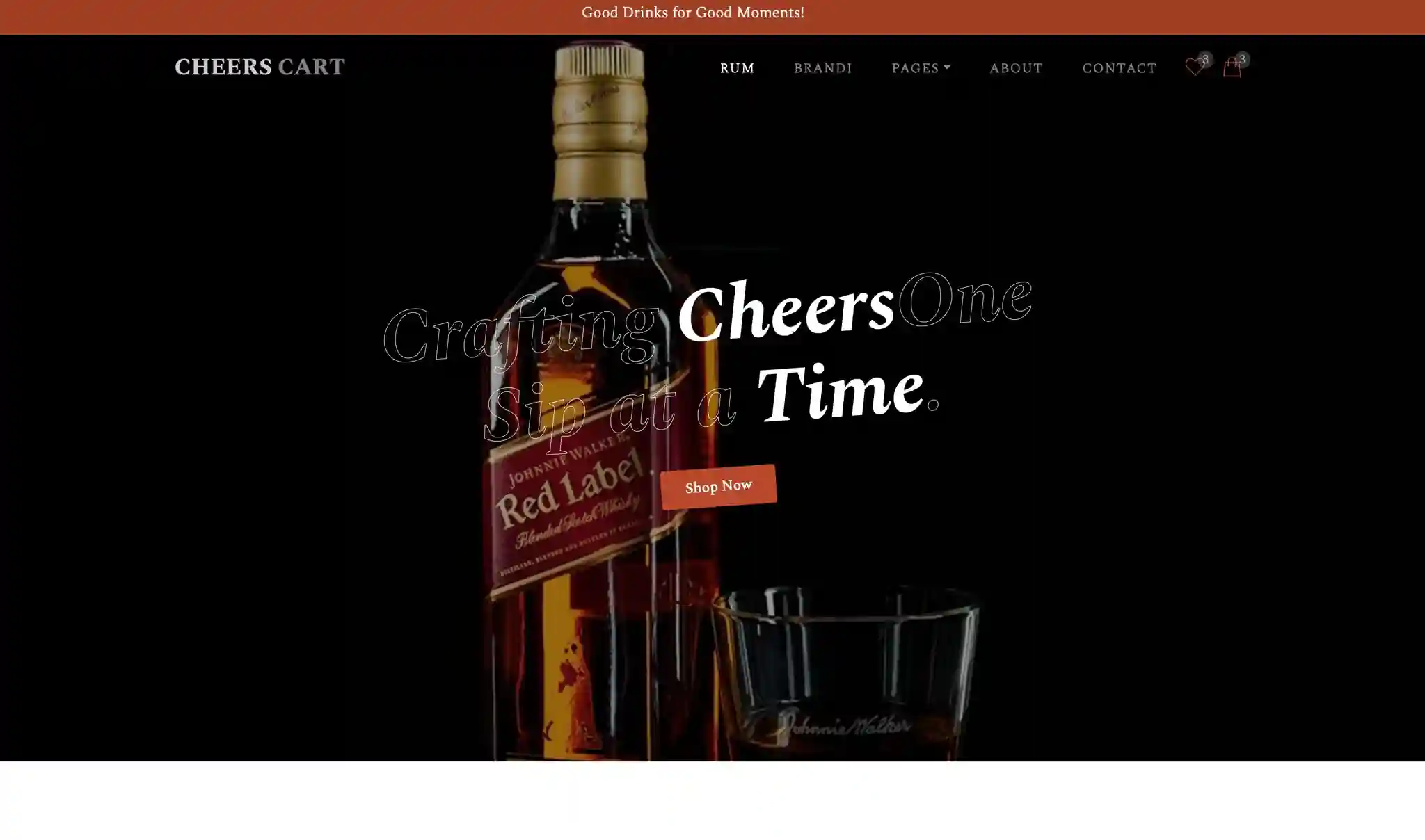 Cheers Cart — Luxury Beverages & Spirits E-Commerce